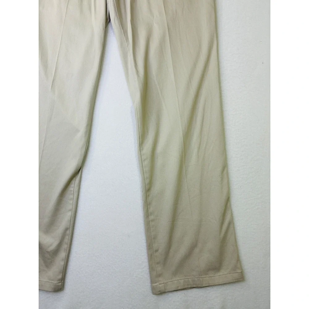 Dockers Mens Khaki Chino Pants Tan Straight Leg Stretch 32x32 Cotton Blend